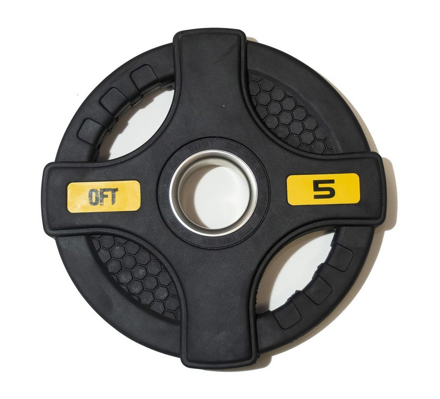 Штанга олимпийская 180 кг Original Fit.Tools диски с двумя хватами