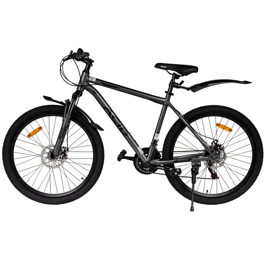 Велосипед 26" Acid F 600 D Gray 2026 056293 Flat\Black