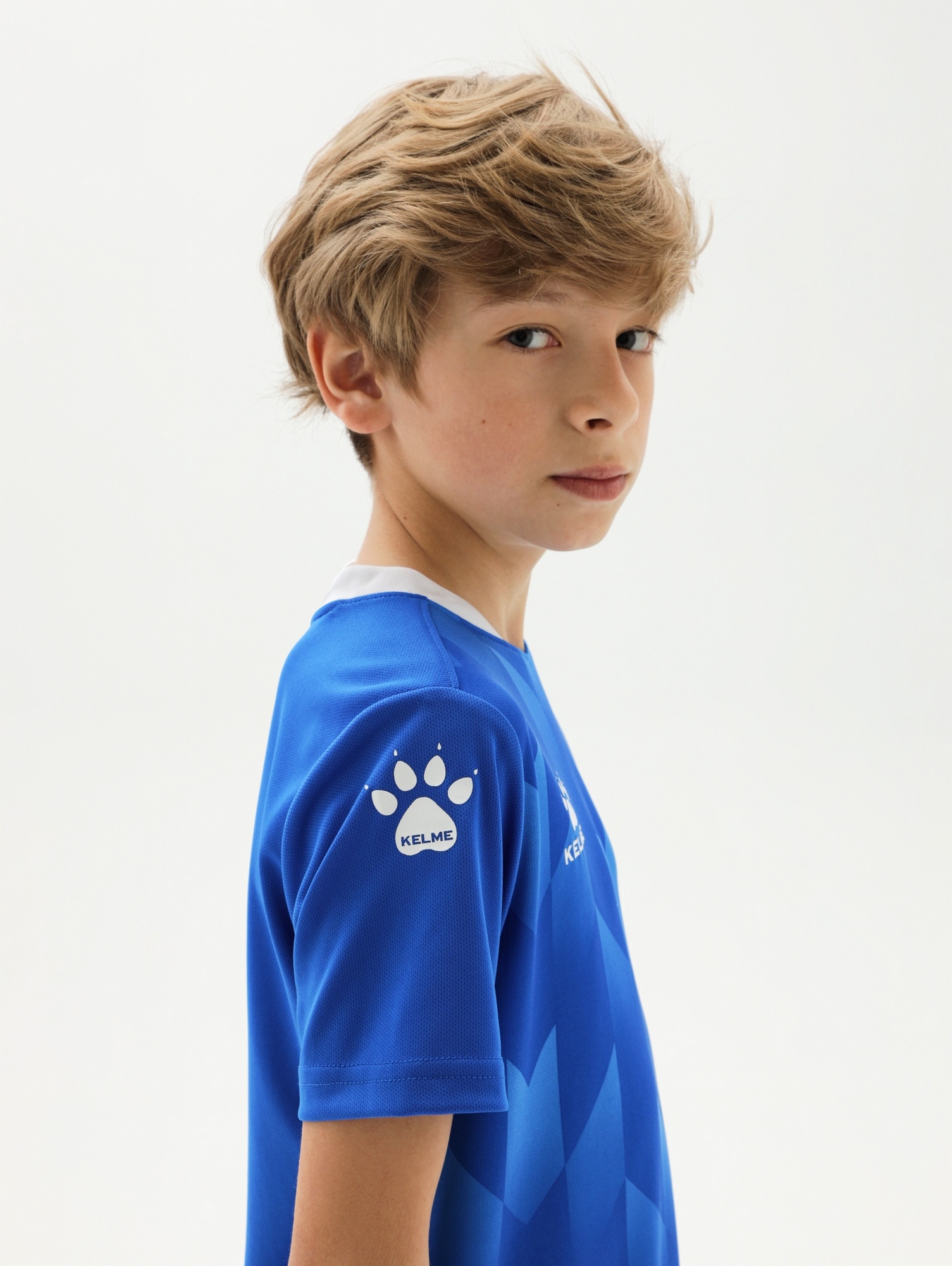 Детская футбольная форма Kelme Short-Sleeved Football Suit 8251ZB3003-481 Blue