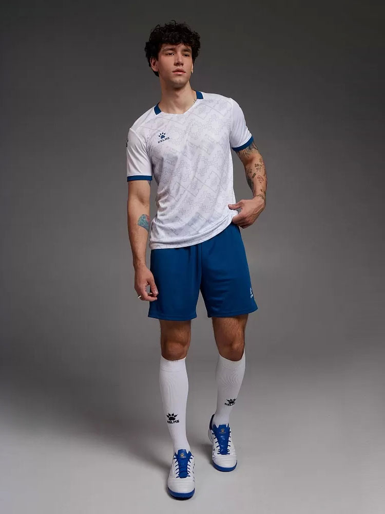 Футбольная форма Kelme Short-Sleeved Football Suit 8151ZB1006-100 White\Blue