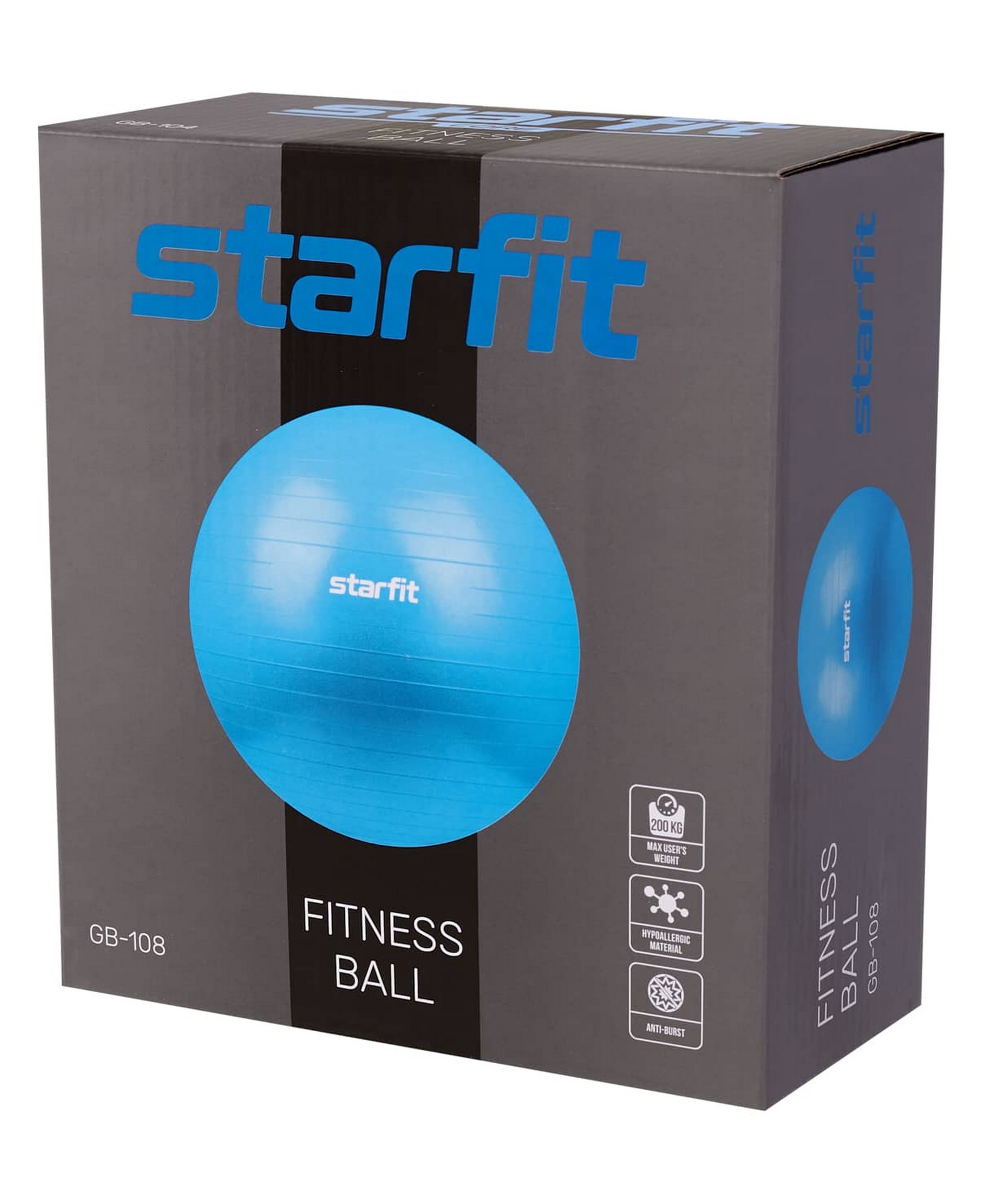 Фитбол d75 см Star Fit GB-108 темно-синий