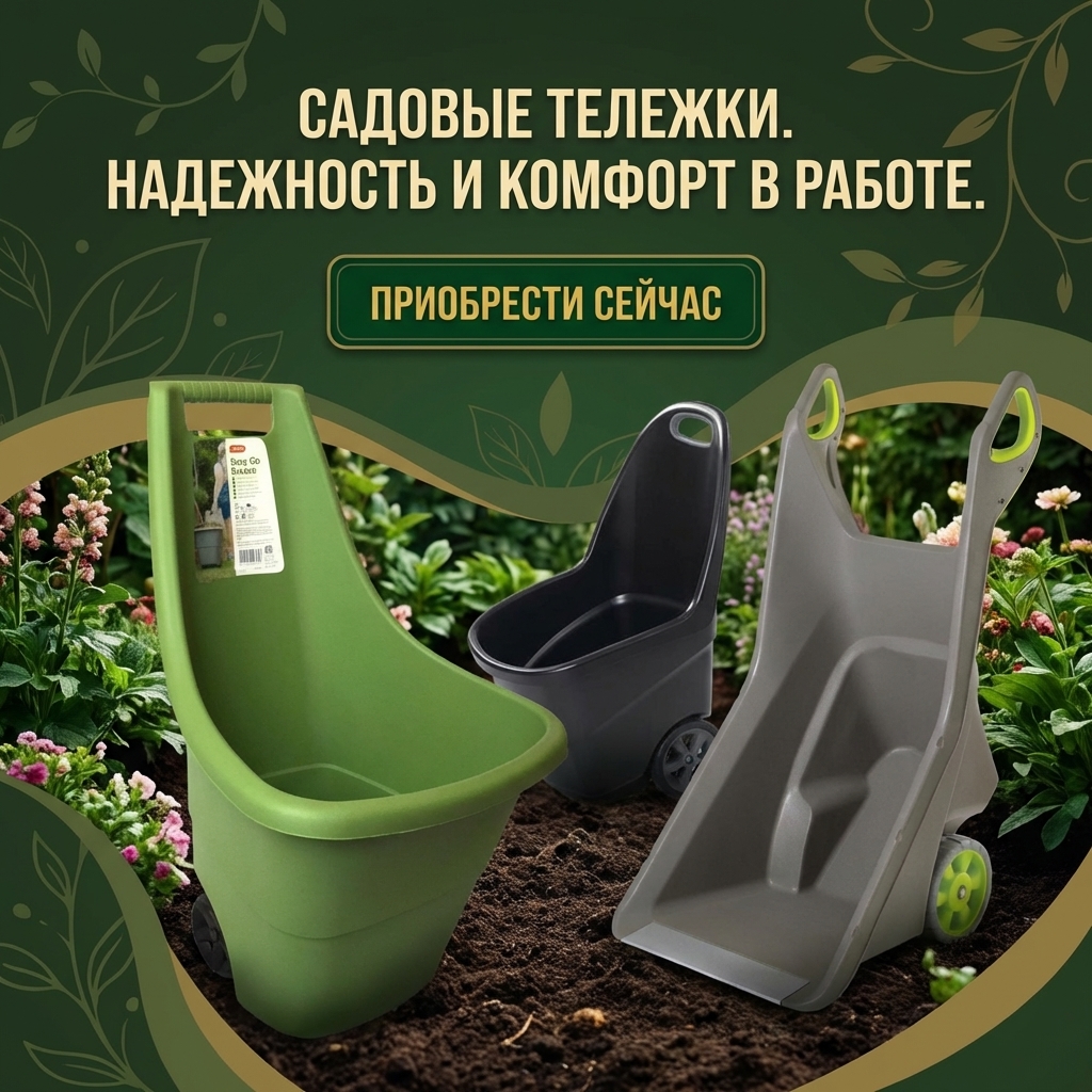Садовые тележки
