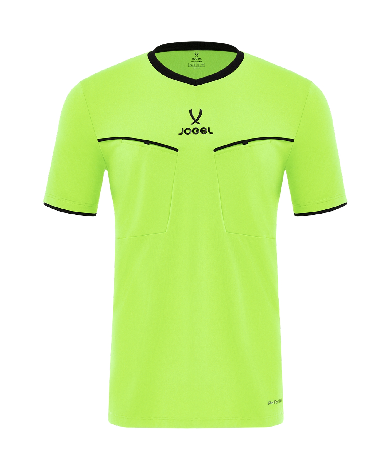 Футболка судейская Jogel DIVISION PerFormDRY Referee SS Tee 2.0, желтый неон