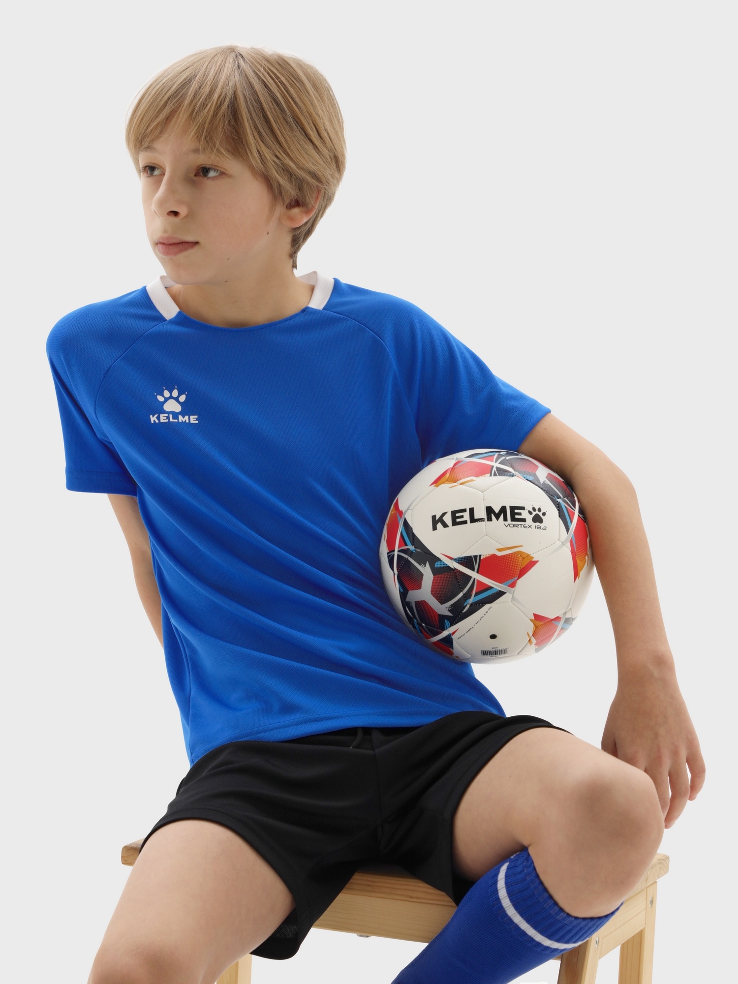Детская футбольная форма Kelme Football Uniform Set 8451ZB3245-481 Blue