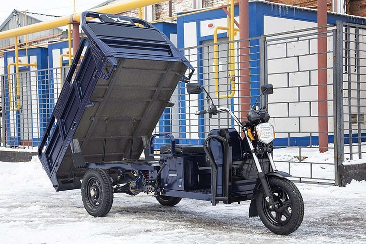 Грузовой электротрицикл RuTrike D4 1800 60V1500W 023293-2495 темно-серый
