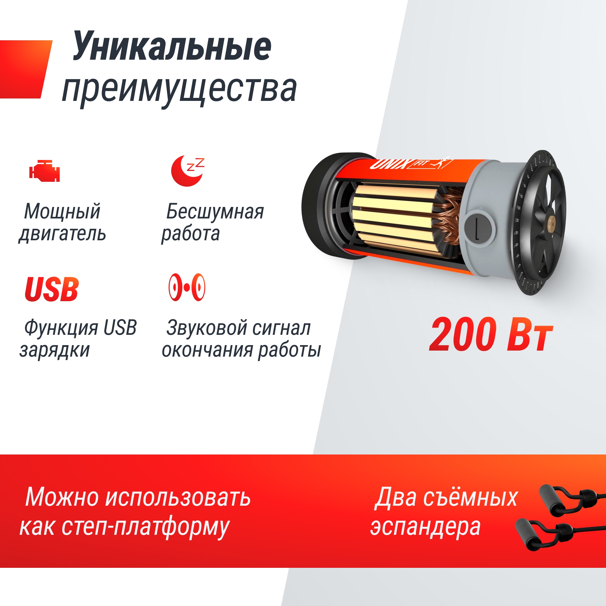 Виброплатформа UnixFit Intensive 2D VP2DIRD Red