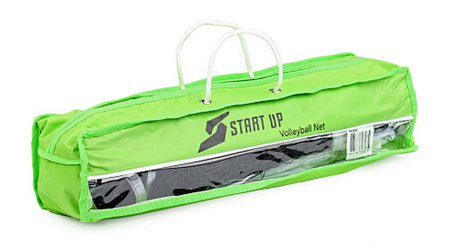 Сетка волейбольная 1,8мм с тросом Start Up 0611 черный
