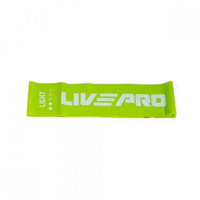 Ленточный амортизатор Live Pro Latex Resistance Band LP8415-L\LI-GN-02 низкое сопротивление, зеленый