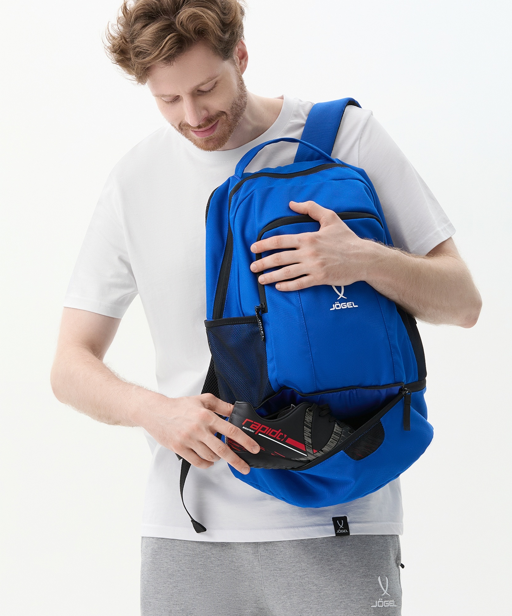 Рюкзак с двойным дном Jogel CAMP Double Bottom 2.0 синий