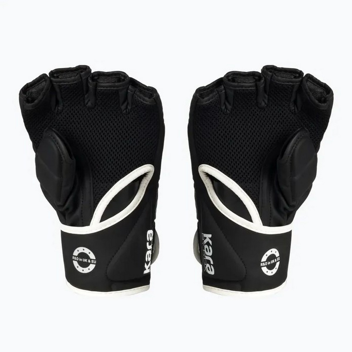Перчатки тренировочные RDX Grappling F6 GGR-F6MW черный\белый матовый