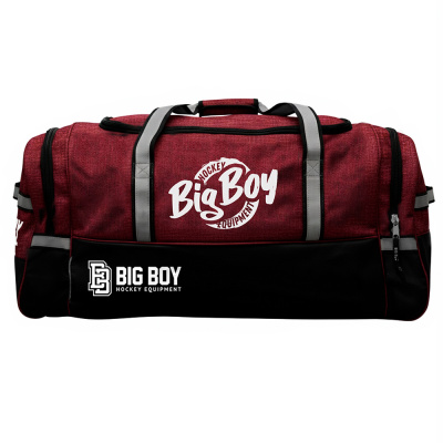 Сумка-баул, полиэстер, на колесах Big Boy Premium 36 BB-BAG-CA-RD бордово-черно-белый