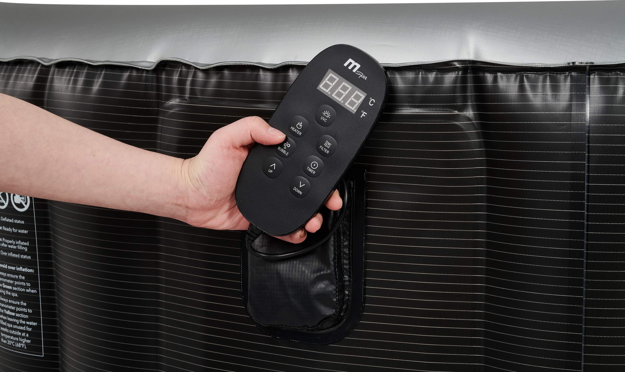 СПА-бассейн 204х70см, 930л, круглый, аэромассаж, led-подстветка MSpa Starry C-ST062
