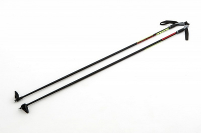 Палки стекловолокно100% лыжные STC Innovation 039 Black\Red\Green
