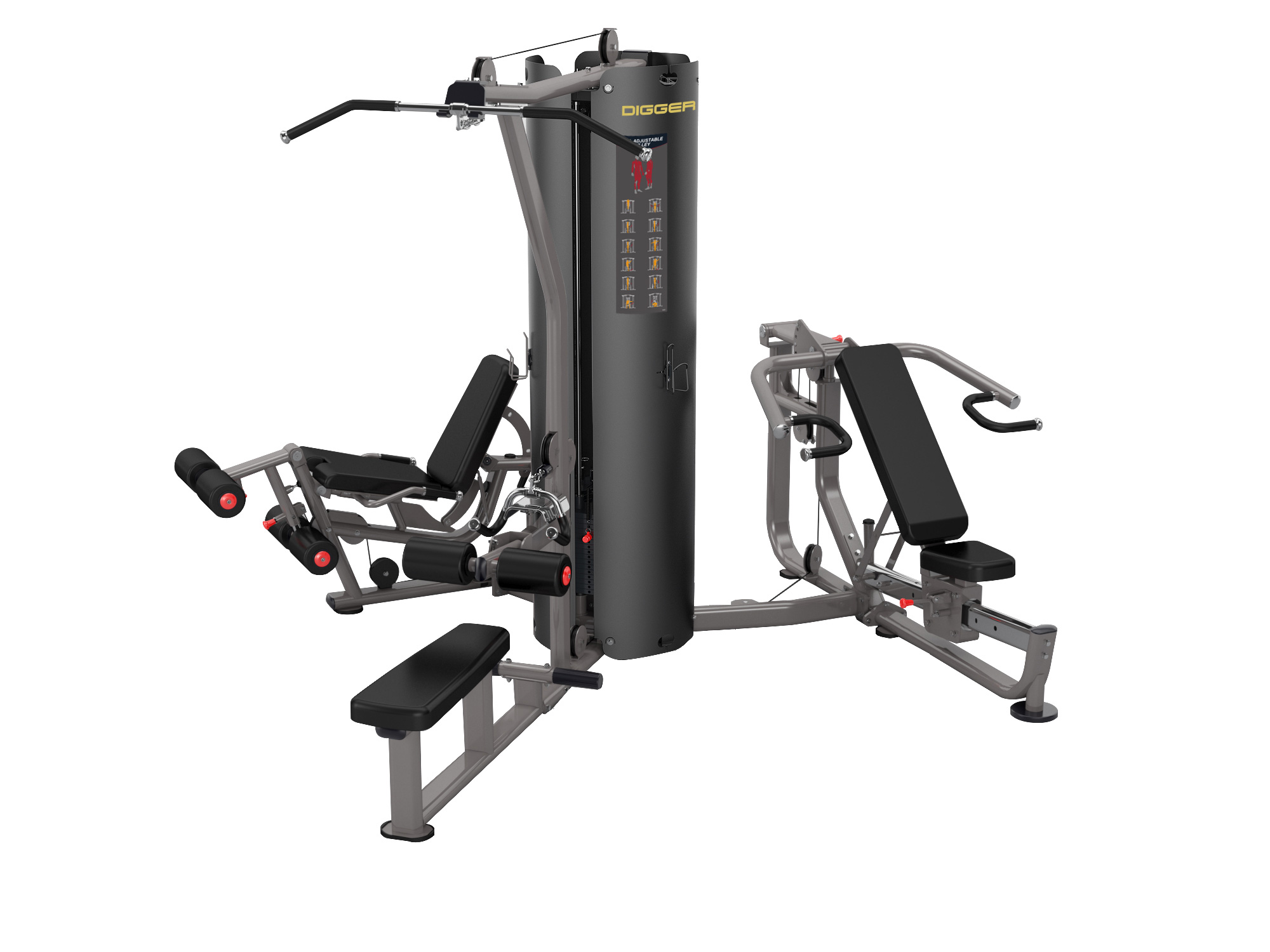 3-х позиционная силовая станция Hasttings Digger HD004-6 | Premium Fitness