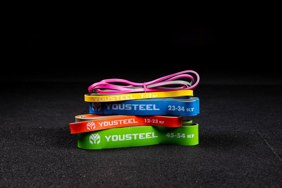 Петля двухцветная YouSteel 44мм, серый+зеленый