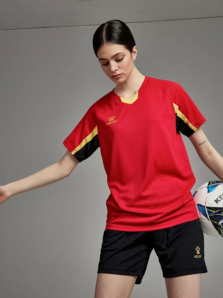 Футбольная форма Kelme Short-Sleeved Football Suit 8251ZB1002-600 Red\Black
