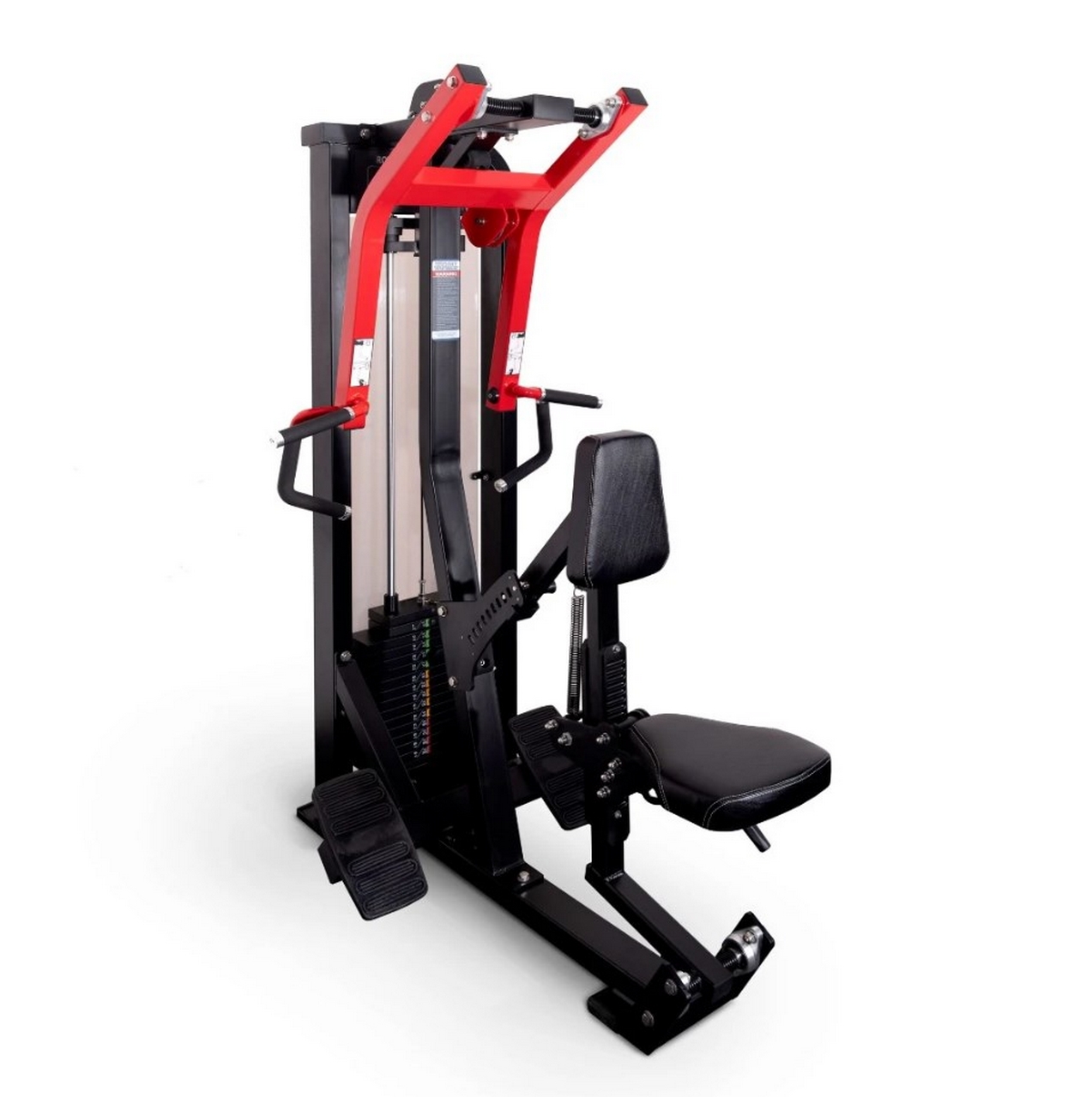 Горизонтальная тяга Protrain CP108, черно-красный | Premium Fitness