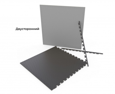 Будо-мат EVA, 100x100 см, 20 мм DFC EVATAT-GB-100/100/2 серо-черный