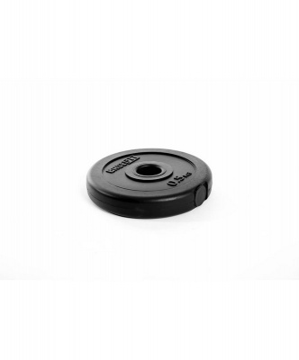 Диск пластиковый 0,5 кг, d26 мм BaseFit BB-203 черный