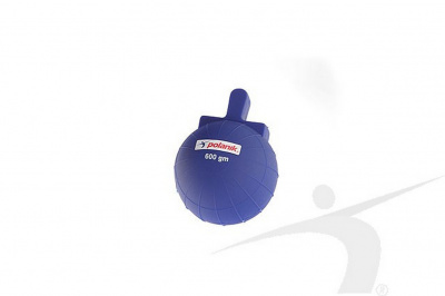 Мяч с рукояткой для тренировки метания, из ПВХ, 600 г Polanik JKB-0,6