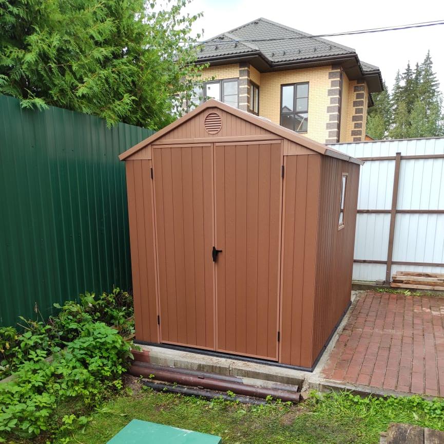 Сарай "Дарвин 6х8", 183 х 244 см, коричневый Darwin 6x8