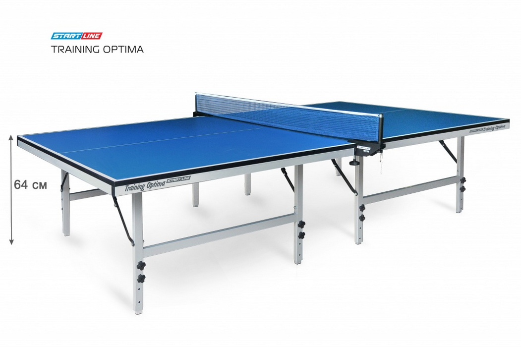 Теннисный стол Start Line Training Optima 22 мм, без сетки, на роликах