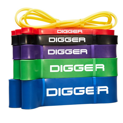 Эспандер ленточный 6,4мм нагрузка 5-15lb (2,27-6,8кг) Hasttings Digger HD31D1-Yellow жёлтый