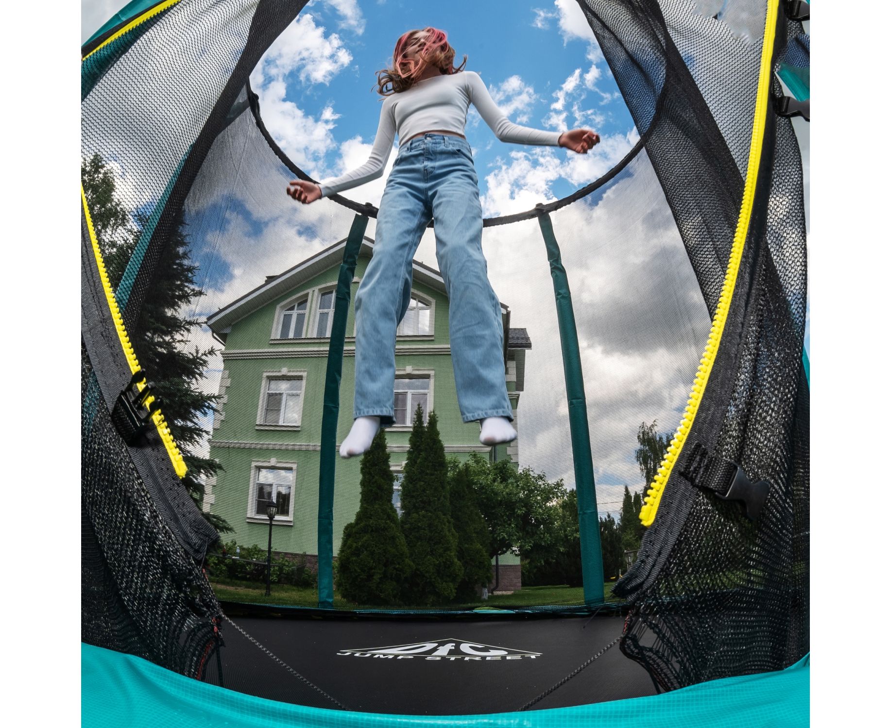 Батут DFC Jump Street 16ft внутр.сетка (488cм) 16FT-JST-E