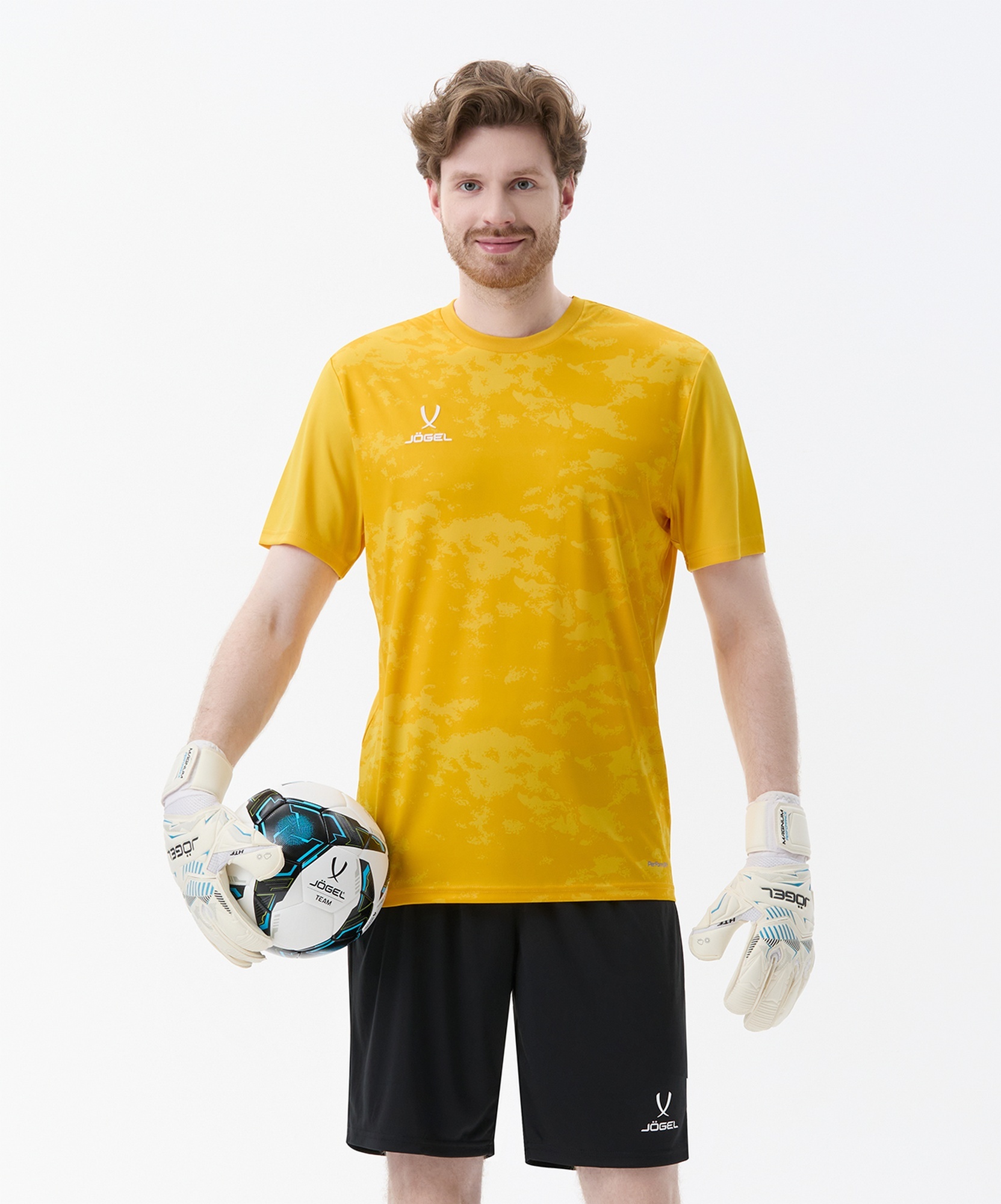Футболка вратарская Jogel DIVISION PerFormDRY SPLASH GK Jersey, желтый