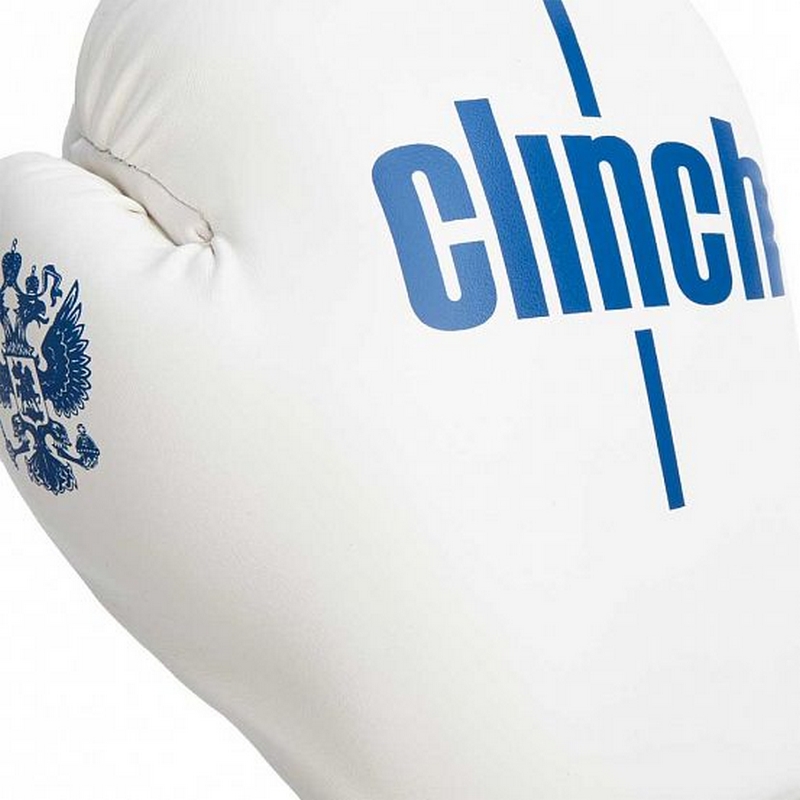 Перчатки боксерские Clinch Olimp C111 бело-синий