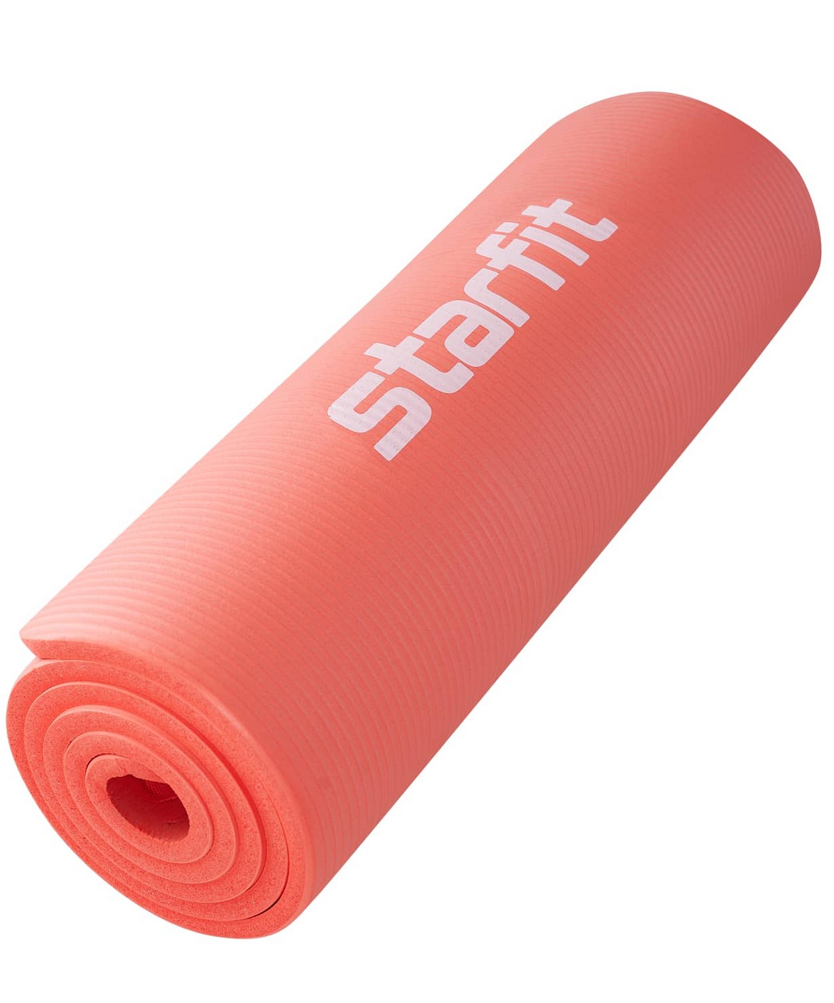 Коврик для йоги и фитнеса 183x61x1,5см Star Fit NBR FM-301 коралловый