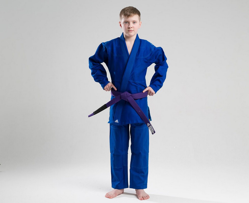 Кимоно для джиу-джитсу Adidas Challenge 2.0 синее JJ350B