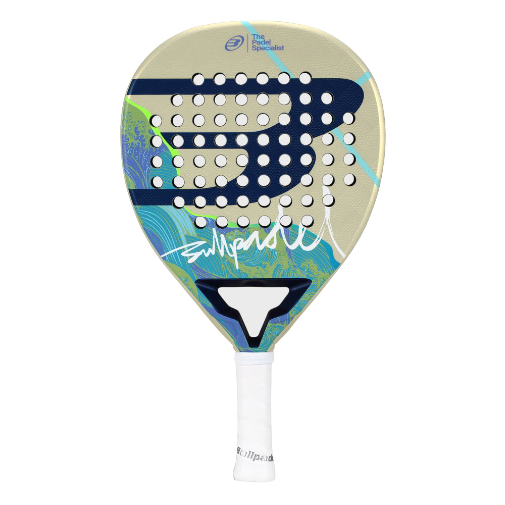 Ракетка для падела, для игроков среднего уровня, карбон Bullpadel Ionic Light 26 494413 бежево-бирюзовый