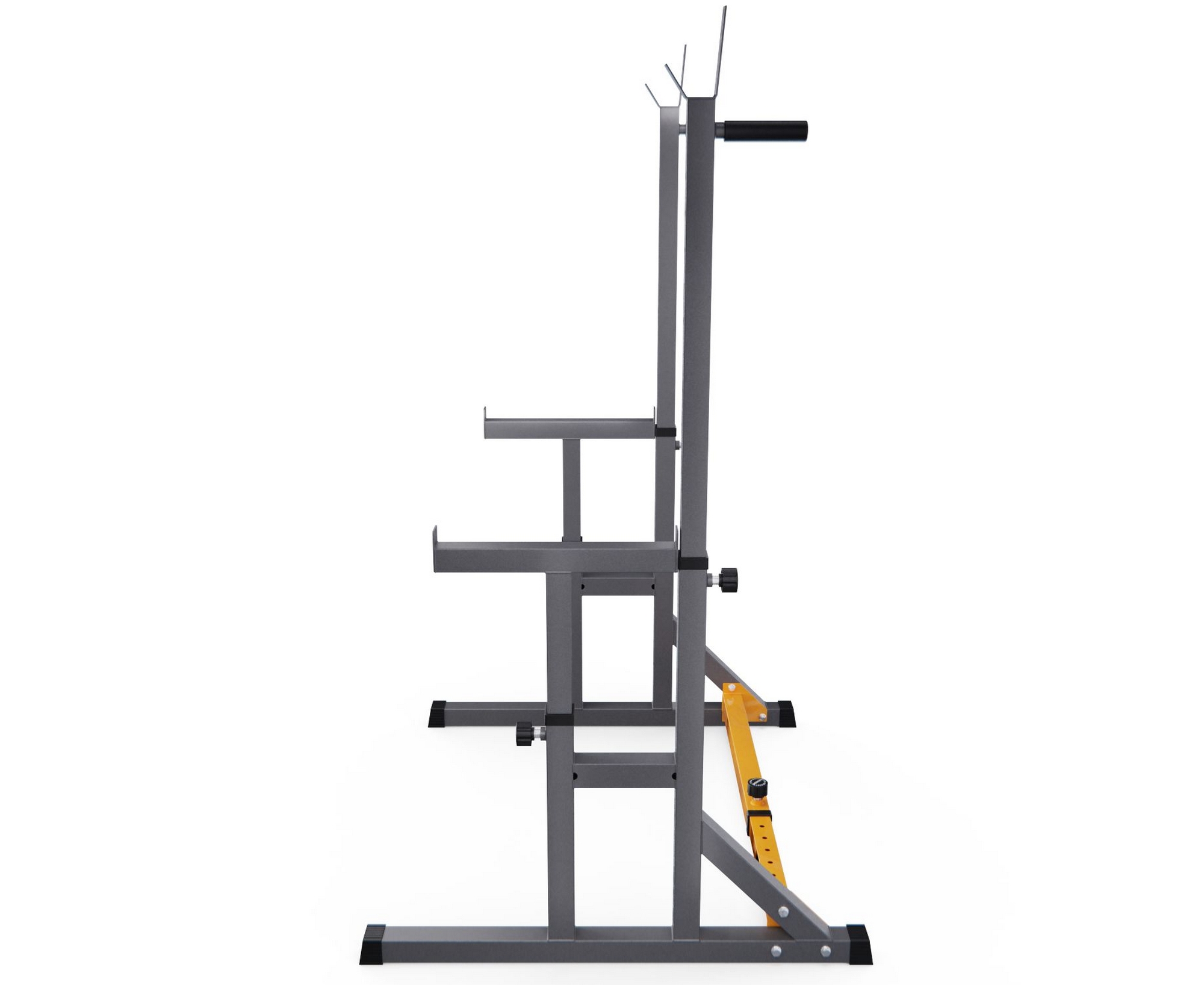 Стойка для штанги с подстраховкой, с упорами для отжиманий DFC Y-GYM TF-63 | Premium Fitness