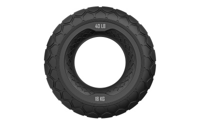 Набор из двух массажных мячей с кистевым эспандером Original Fit.Tools FT-SM3ST-B черный