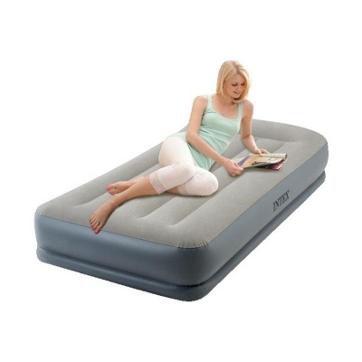 Надувная кровать Intex Mid-Rice Airbed 99х191х30см, встроенный насос 64116