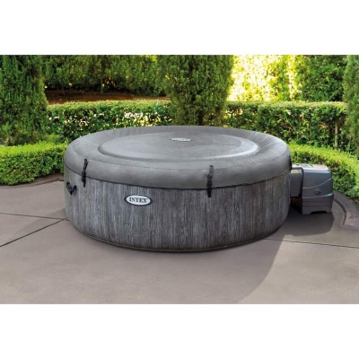 СПА-бассейн Greywood Deluxe 145/196х71см, 795л, круглый с круговым пузырьковым массажем Intex 28440