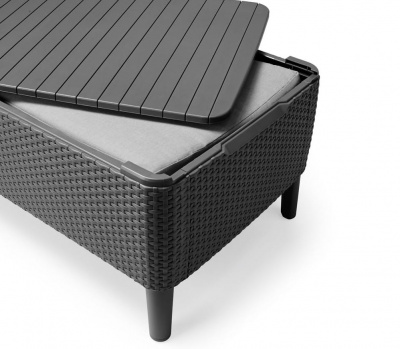Комплект Салемо, графит трипл сет (Salemo 3 seater set)
