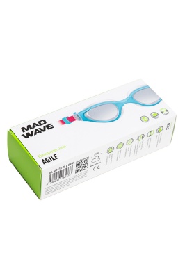 Очки для плавания юниорские Mad Wave Agile M0434 08 0 08W Голубой