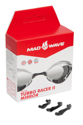 Стартовые очки Mad Wave Turbo Racer II Mirror M0458 07 0 10W бирюзовый
