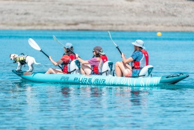 Надувная байдарка Kayak Glider-475 475x83х42см, 3 весла, 3 сиденья, киль, до 230кг Aqua Marina Glider-475 PA-25GD03