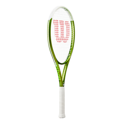 Ракетка для большого тенниса, для любителей, алюминий, со струнами Wilson Blade Feel Team 103 WR117710U1 бело-зеленый
