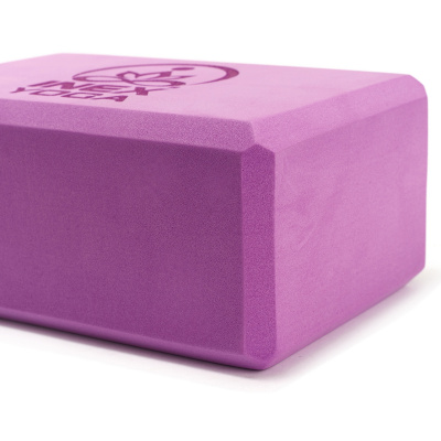 Блок для йоги 23x15x10см Inex Yoga Block EVA 4" YGBK-PR фиолетовый
