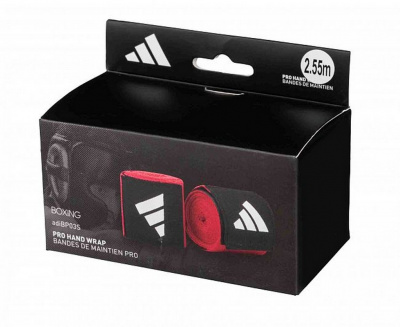 Бинты боксерские Boxing Pro Hand Wrap adiBP03S красный