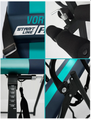 Инверсионный стол Start Line Vortex с подушкой SLFIT03-SB сине-бирюзовый