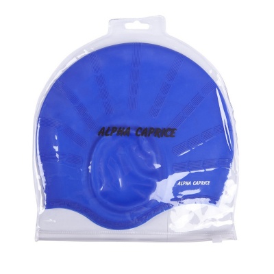 Шапочка для плавания с ушами Alpha Caprice SCU Blue