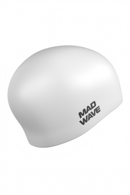 Силиконовая шапочка Mad Wave Long hair silicone M0511 01 0 02W белый