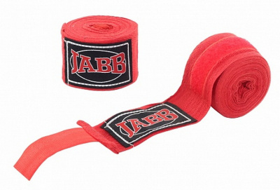 Бинты боксерские Jabb х/б, 350 см JE-3030 красный