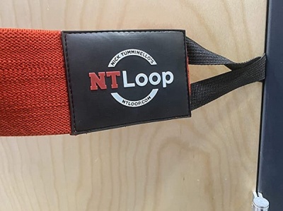 Тканевый амортизатор Perform Better NT Loop-Burn 1239-01-Red-Burn\RD-00-00 127 х 7,5 см, низкое сопротивление, до 20 кг, красный/черный