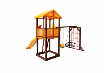 Игровой комплекс Perfetto Sport Pitigliano-9 + качели Паутина